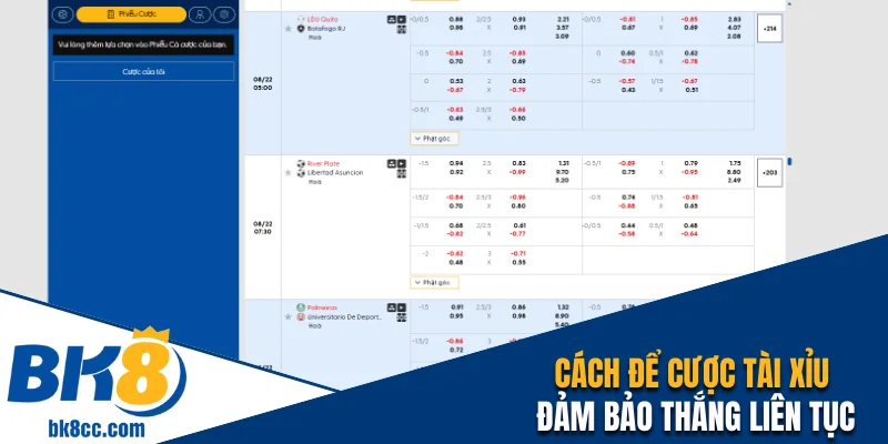Cách để cược Tài Xỉu đảm bảo thắng liên tục