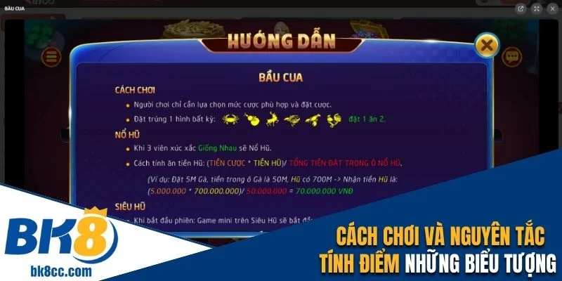 Nguyên tắc tính điểm 6 biểu tượng trong game